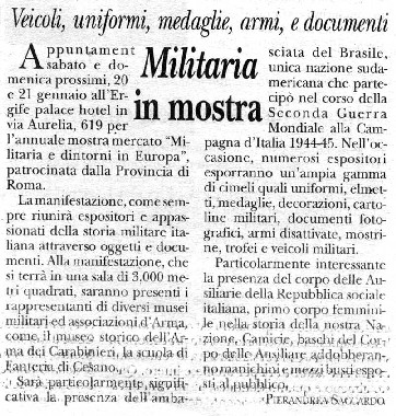 Il Giornale d'Italia - 18 gennaio 2001